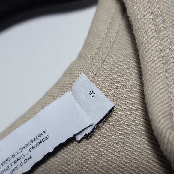 IRO Olno Pull-On 100% Cotton Twill Fabric Romper in Beige Size 36 US 4 - Picture 3 of 16